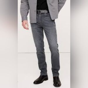 Banana Republic Men's Straight Jeans in Charcoal